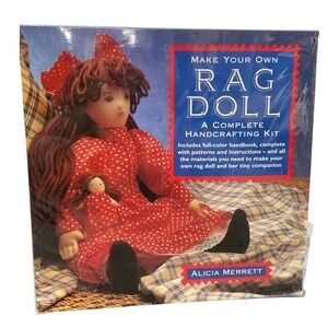 Vintage Running Press Rag Doll Sewing Handcrafting Kit Dollmaking New Sealed